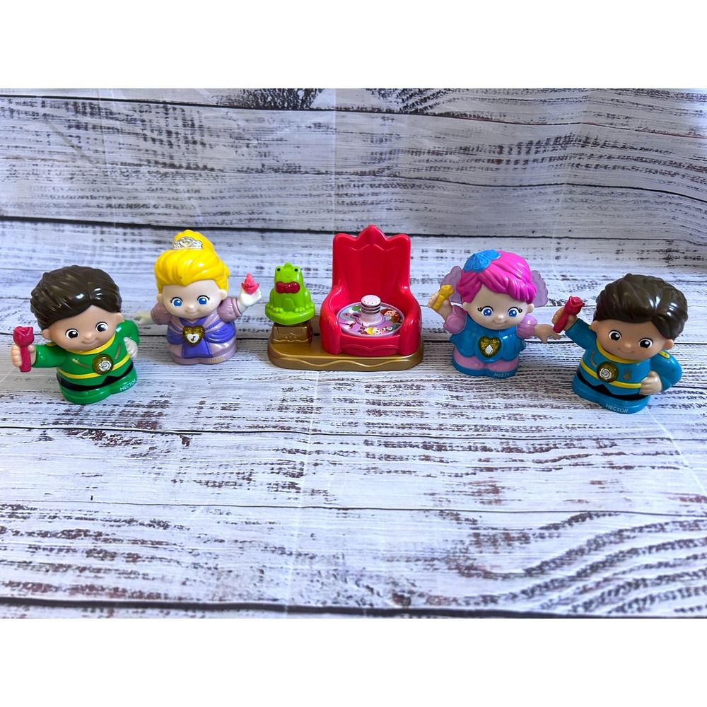Vtech Go Go Smart Friends Prince Hector Princess Robin Misty Royal Throne TESTED